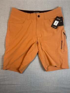 Dakine Leeward Shorts Mens Medium Faded Orange Stretch Casual Hiking NWT